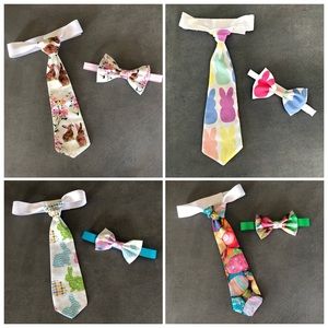 Infant-Youth handmade Easter neck and bow ties